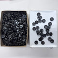 AVALON 30L 2-Hole Sewing Buttons – Black, Brown & Natural Brown – Wholesale Gross Boxes
