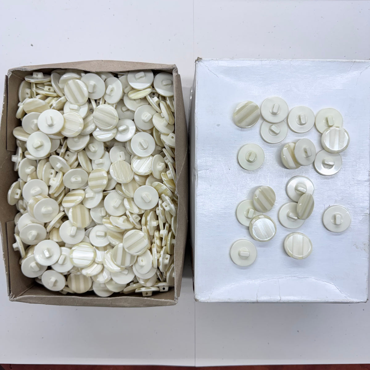 ANNE Round Shank Sewing Buttons – 24L 30L 36L – Black White Khaki Ivory – Made in Korea – Bulk Wholesale