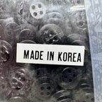 ANCHOR 25L 3/4 inch 4-Hole Buttons – Jet Black – Made in Korea – 1 Gross Wholesale Box